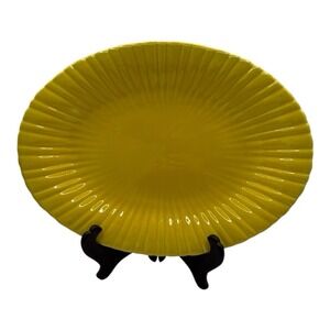 STANGL‎ Pottery Serving Platter 11" 1388 Yellow Mid Century Modern MCM Vintage